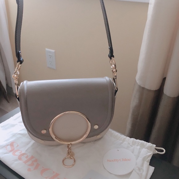See by Chloe Mara bag: Motty grey & cream leather - Picture 7 of 7